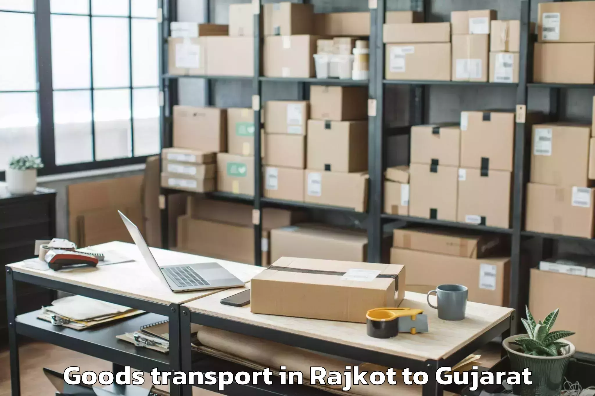 Expert Rajkot to Sachin Goods Transport